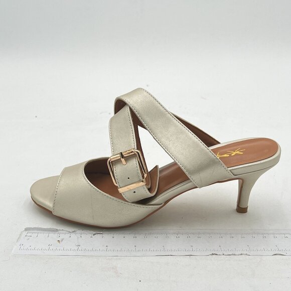 XYD Gold Strappy Sandals - Picture 2 of 8